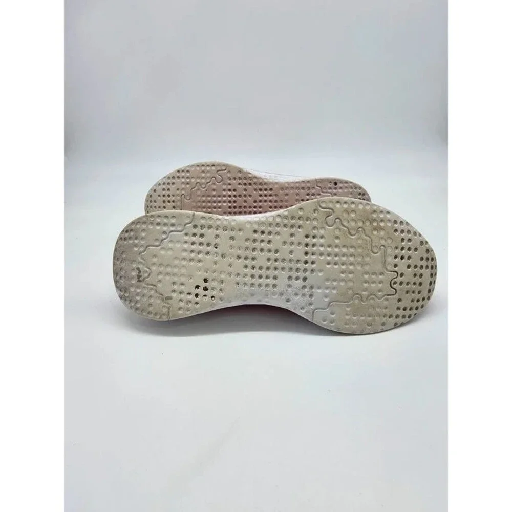 Avia Knit Slip On Walking Sneakers Magenta Pink Gold Size 8W Memory Foam